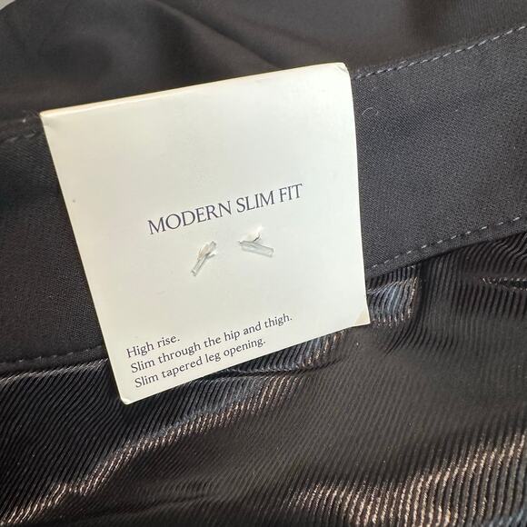 Banana Republic High-Rise Modern Slim Refined Ankle Pant Black 12 - Picture 5 of 12